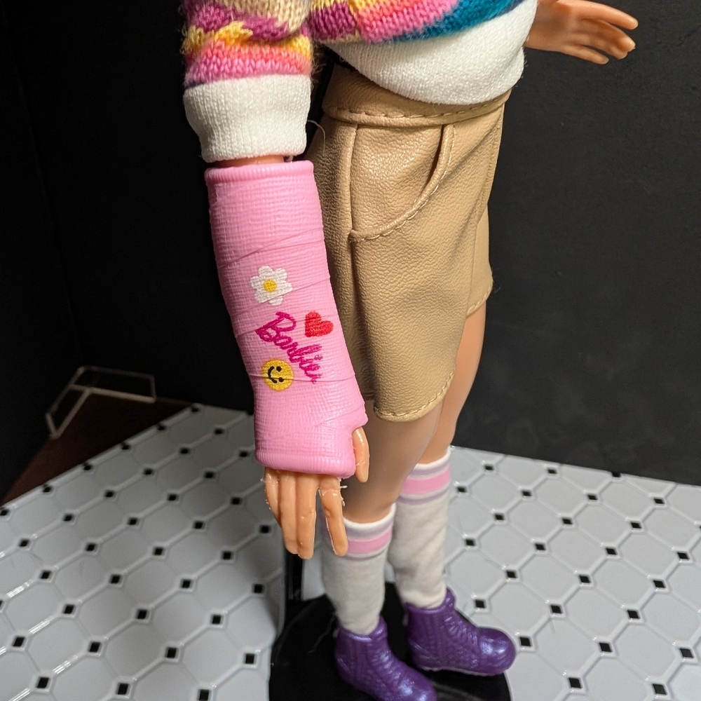 FINAL PRICE* Custom Restyled Barbie with Cast - Picture 3 of 13